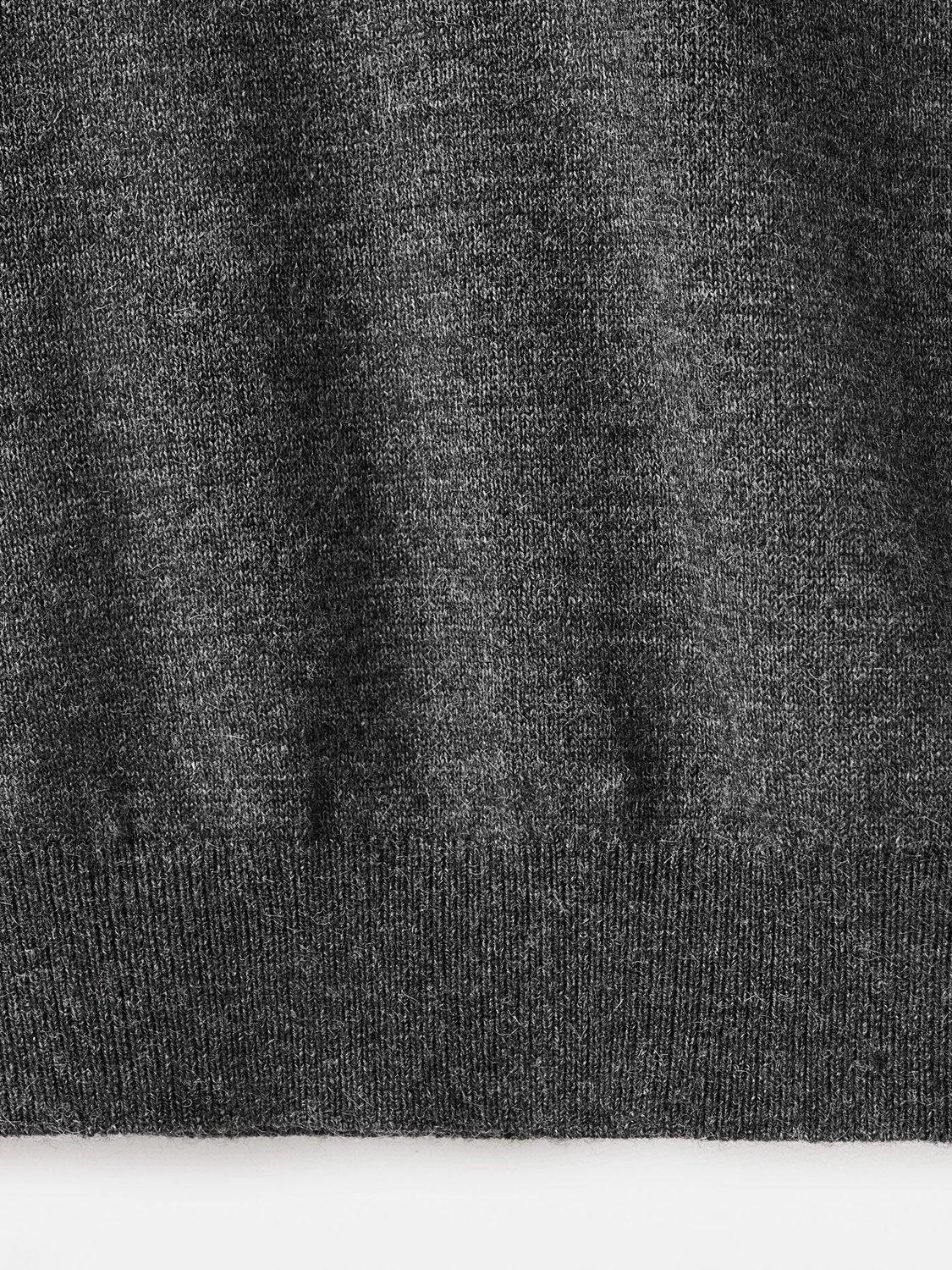 Product image 5 of 8, which shows Mango Academia Polo Knit Top, Grey, XS