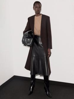 Mango Mariano Round Neck Jumper - view 2, Medium Brown