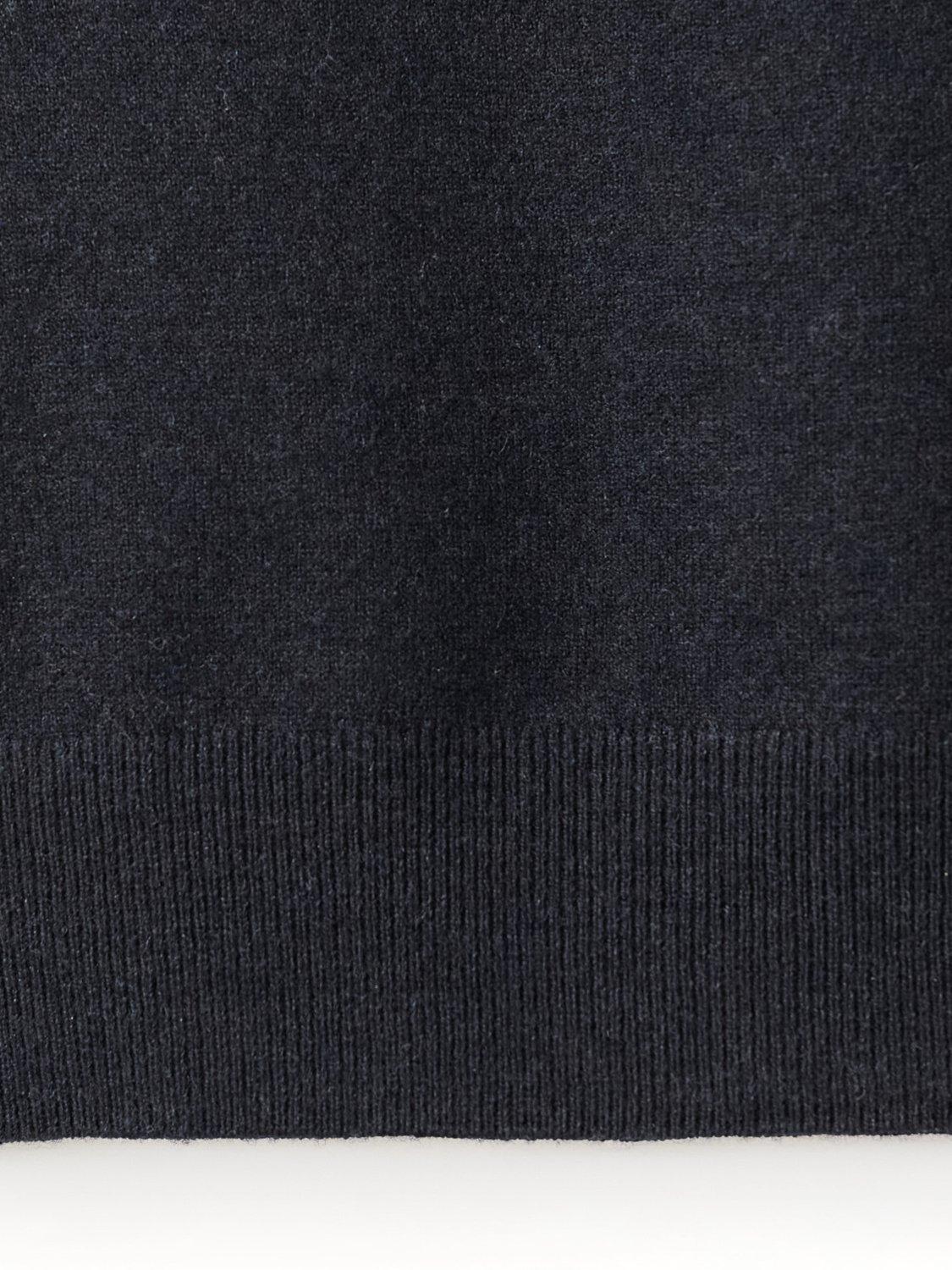 Product image 5 of 8, which shows Mango Nuria Short Sleeve Knit Top, Navy, XXS