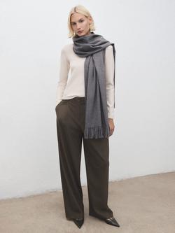 Mango Seeds Boat Neck Jumper, Natural White - view 2, Natural White