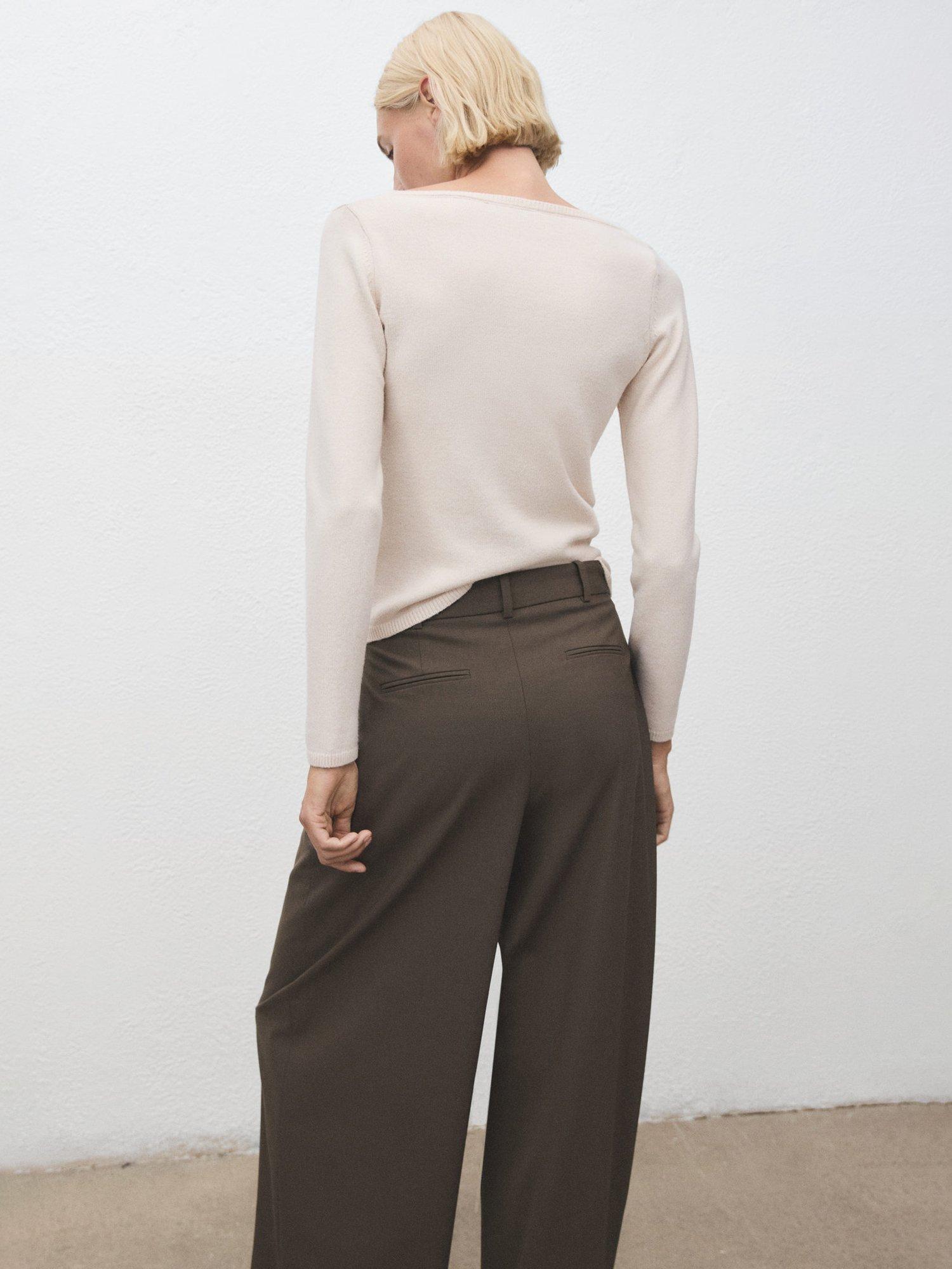 Product image 4 of 8, which shows Mango Seeds Boat Neck Jumper, Natural White, XXL