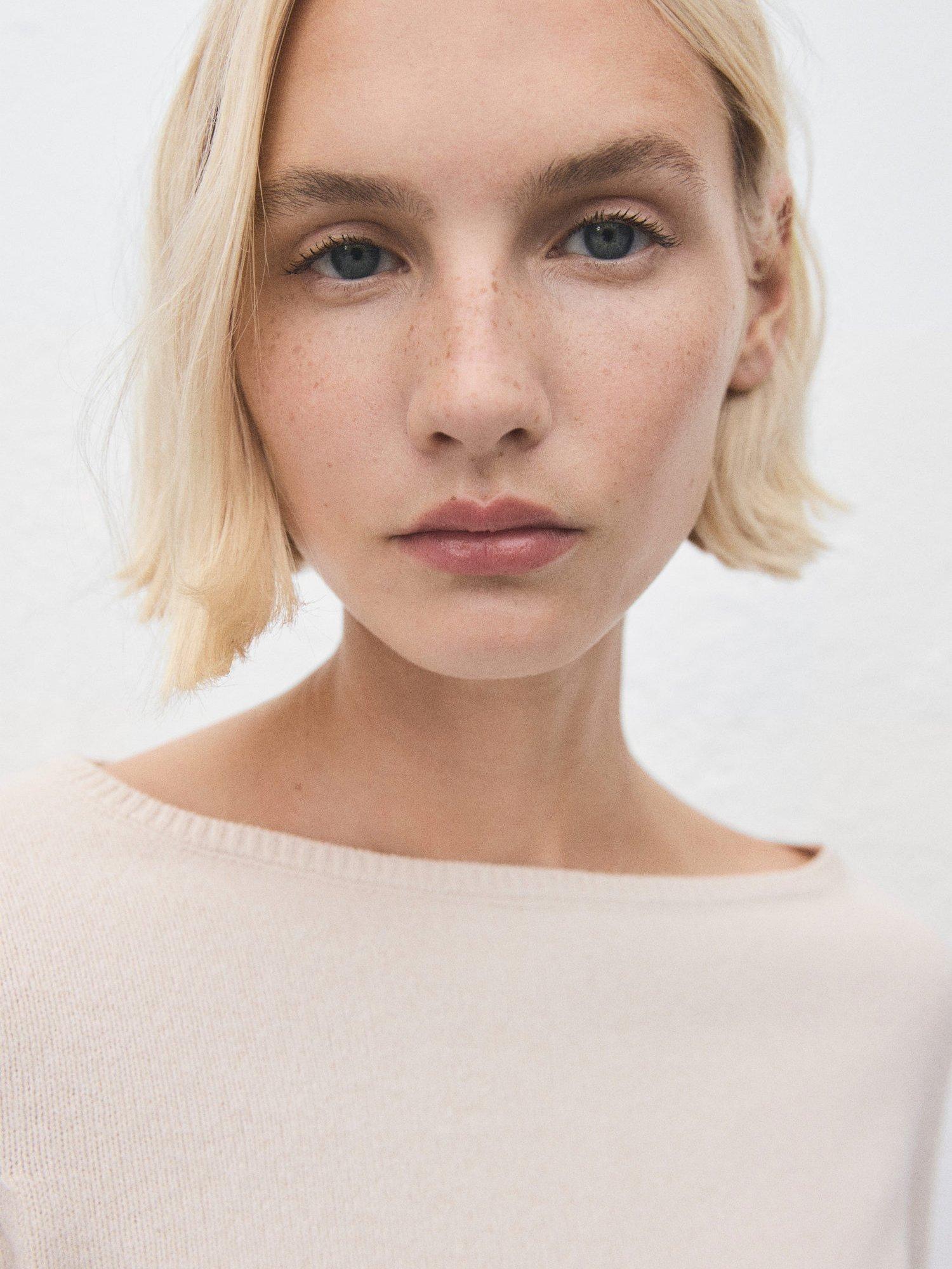 Product image 6 of 8, which shows Mango Seeds Boat Neck Jumper, Natural White, XXL