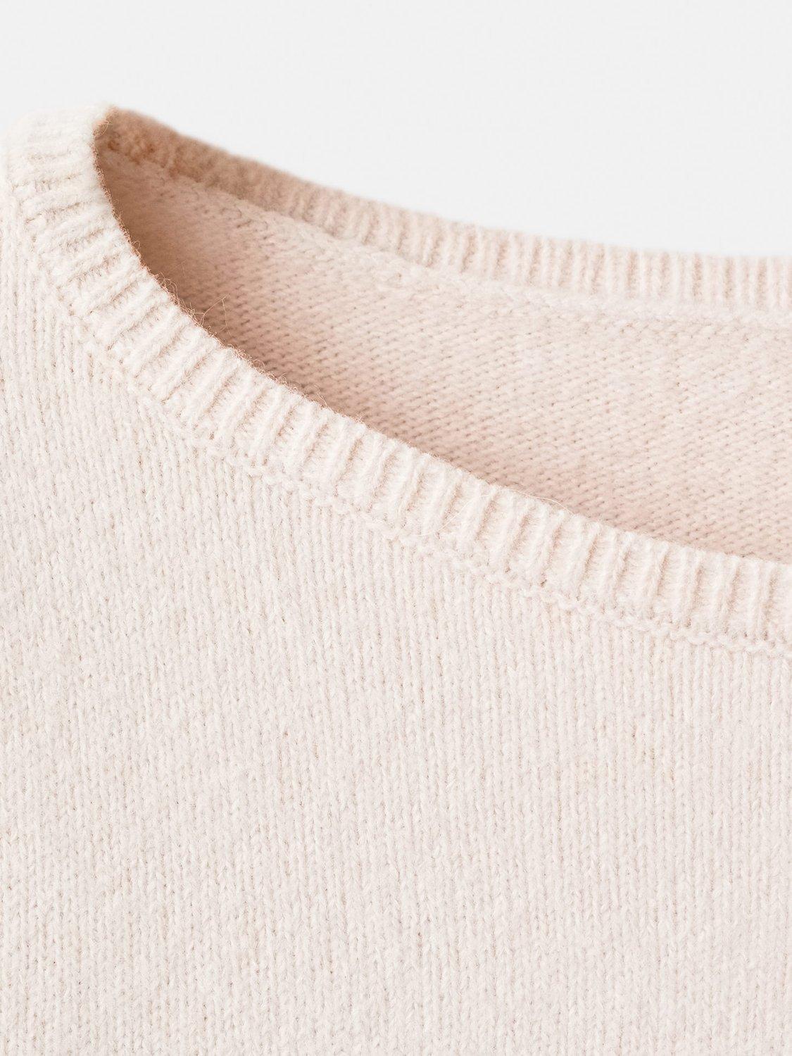 Product image 8 of 8, which shows Mango Seeds Boat Neck Jumper, Natural White, XXL