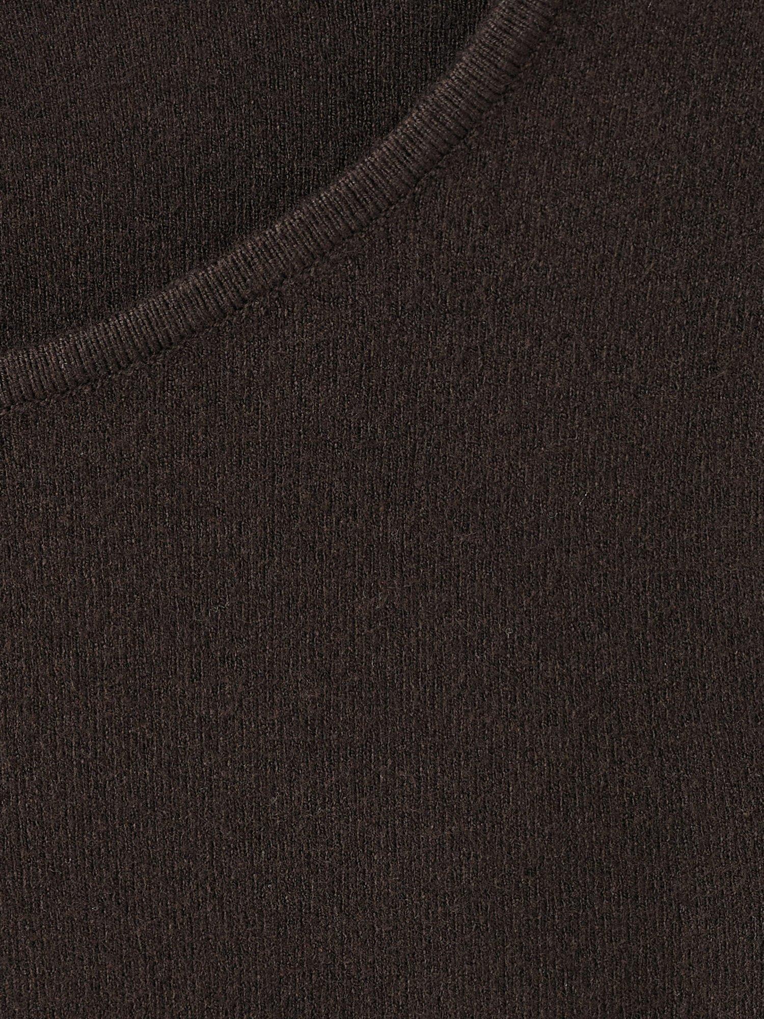 Product image 8 of 8, which shows Mango Emeneia Fine Knit Jumper, Dark Brown, 4XL