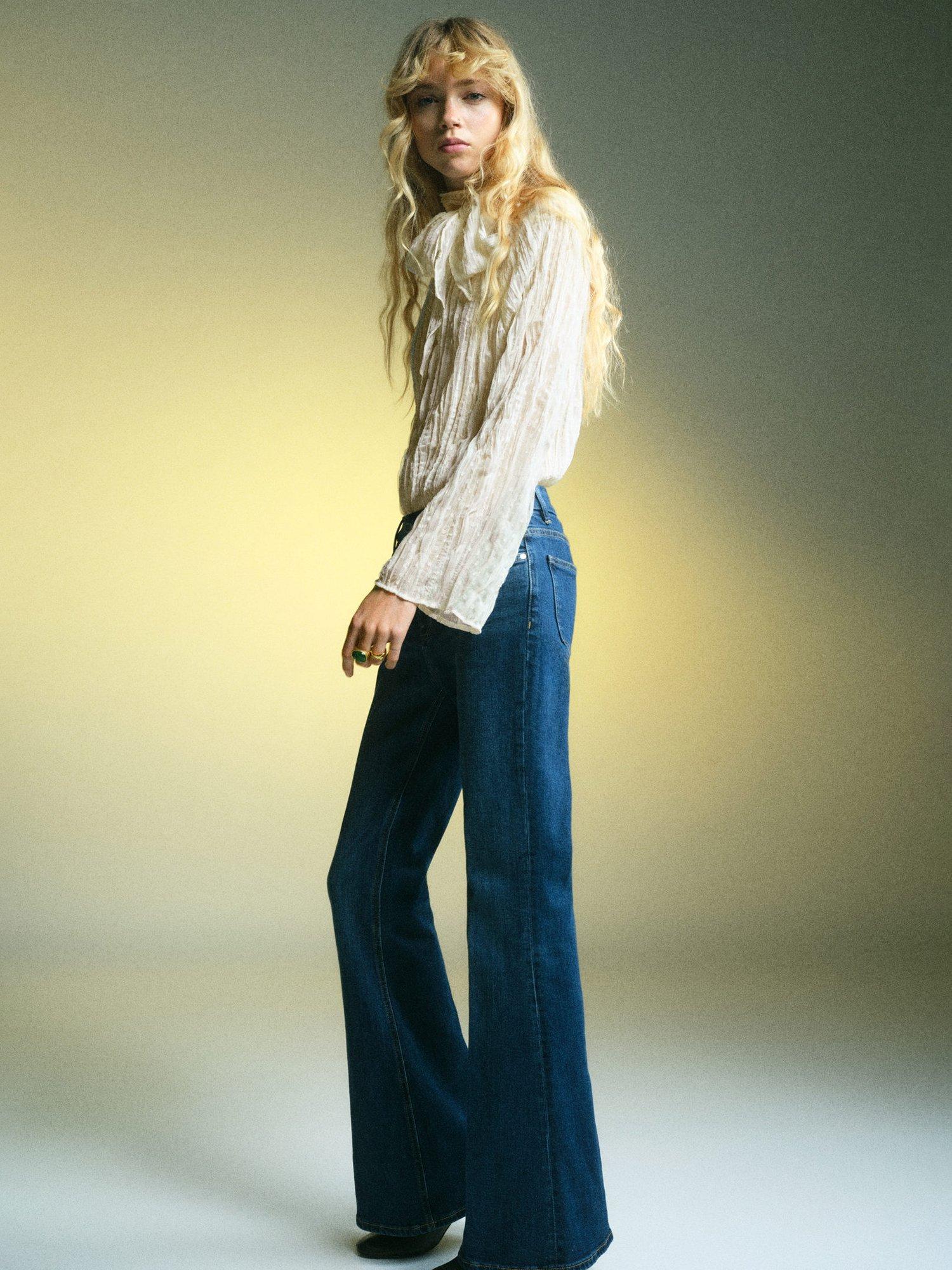 Product image 2 of 7, which shows Mango Coty Textured Bow Neck Top, Natural White, 8