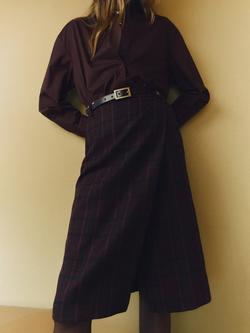 Mango Jaguar Oversized Cotton Poplin Shirt, Brown, Brown