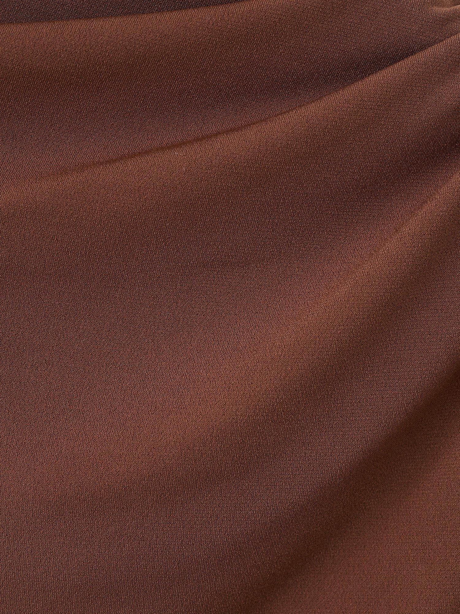 Product image 8 of 8, which shows Mango Chasi Drape Top, Brown, M