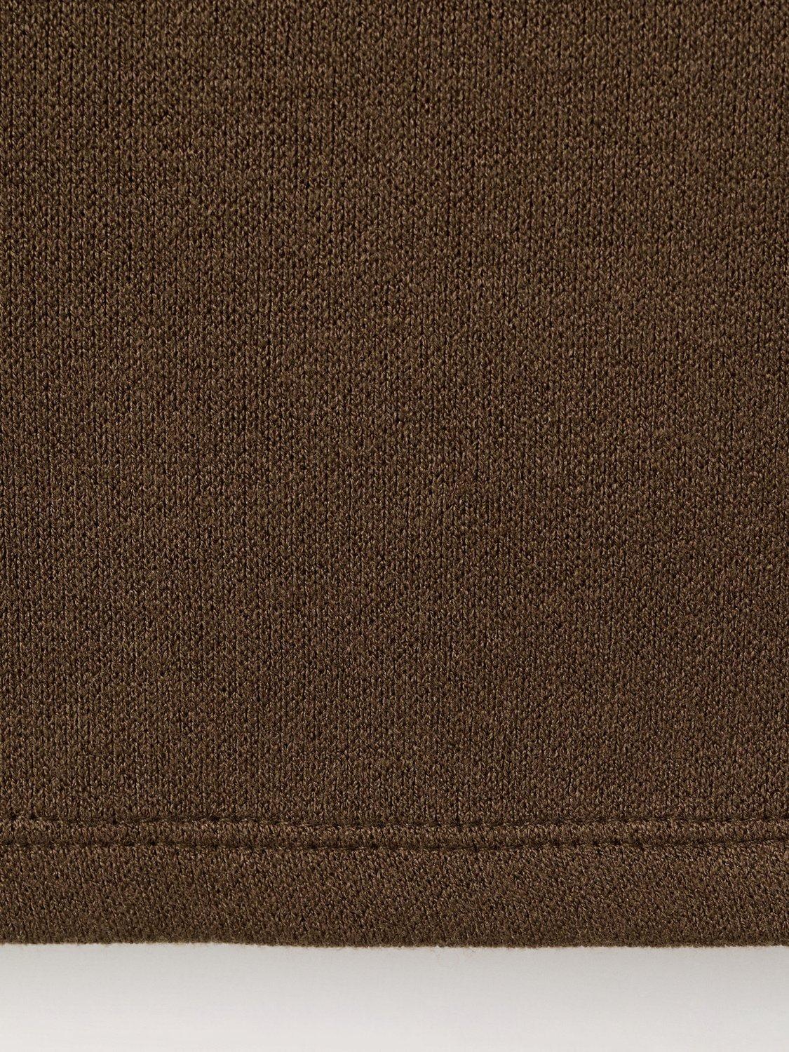 Product image 5 of 8, which shows Mango Lucca Drape Neck Top, Brown, S