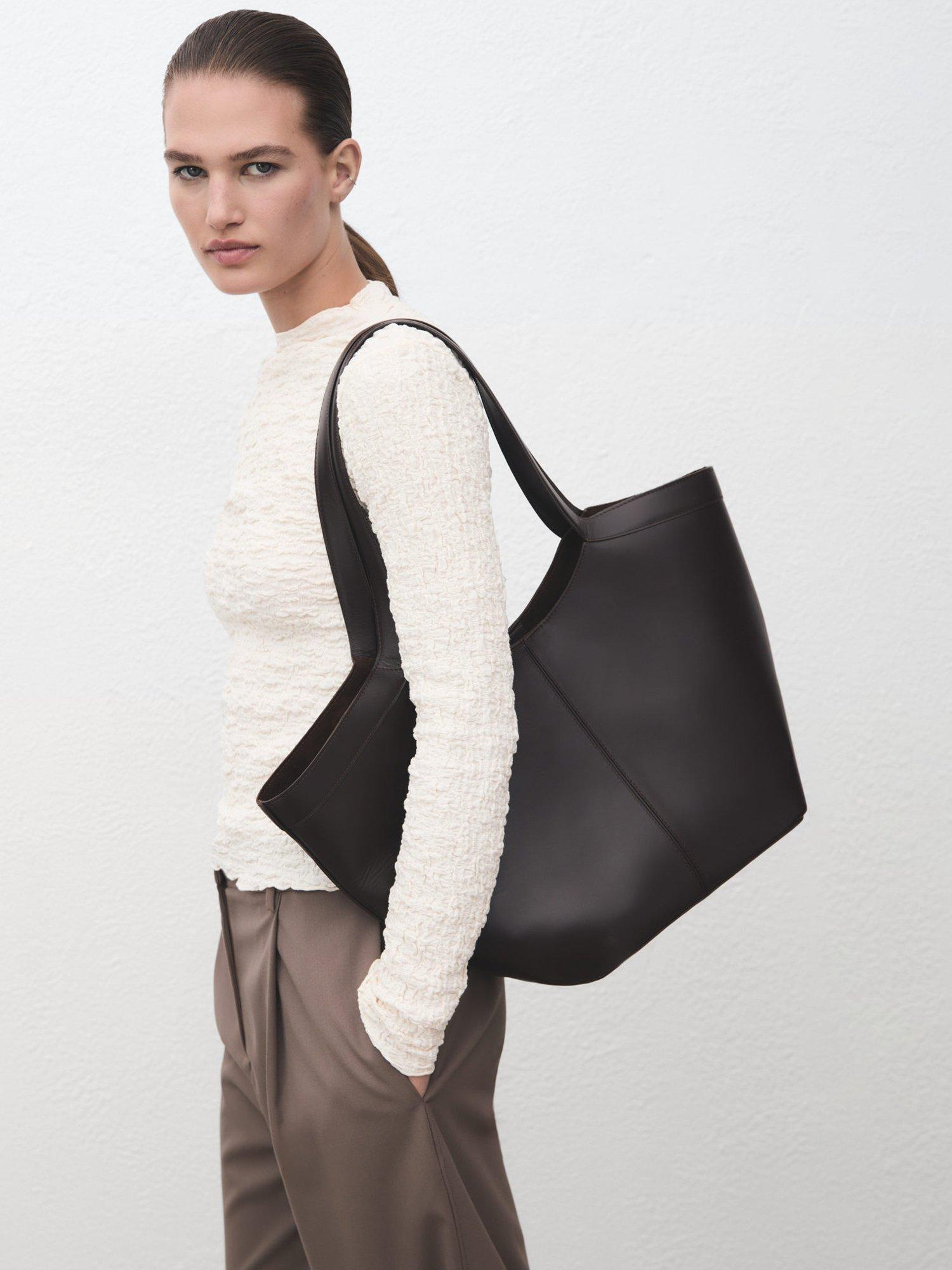 Product image 7 of 8, which shows Mango Sonia Textured Crepe Top, Natural White, XXS