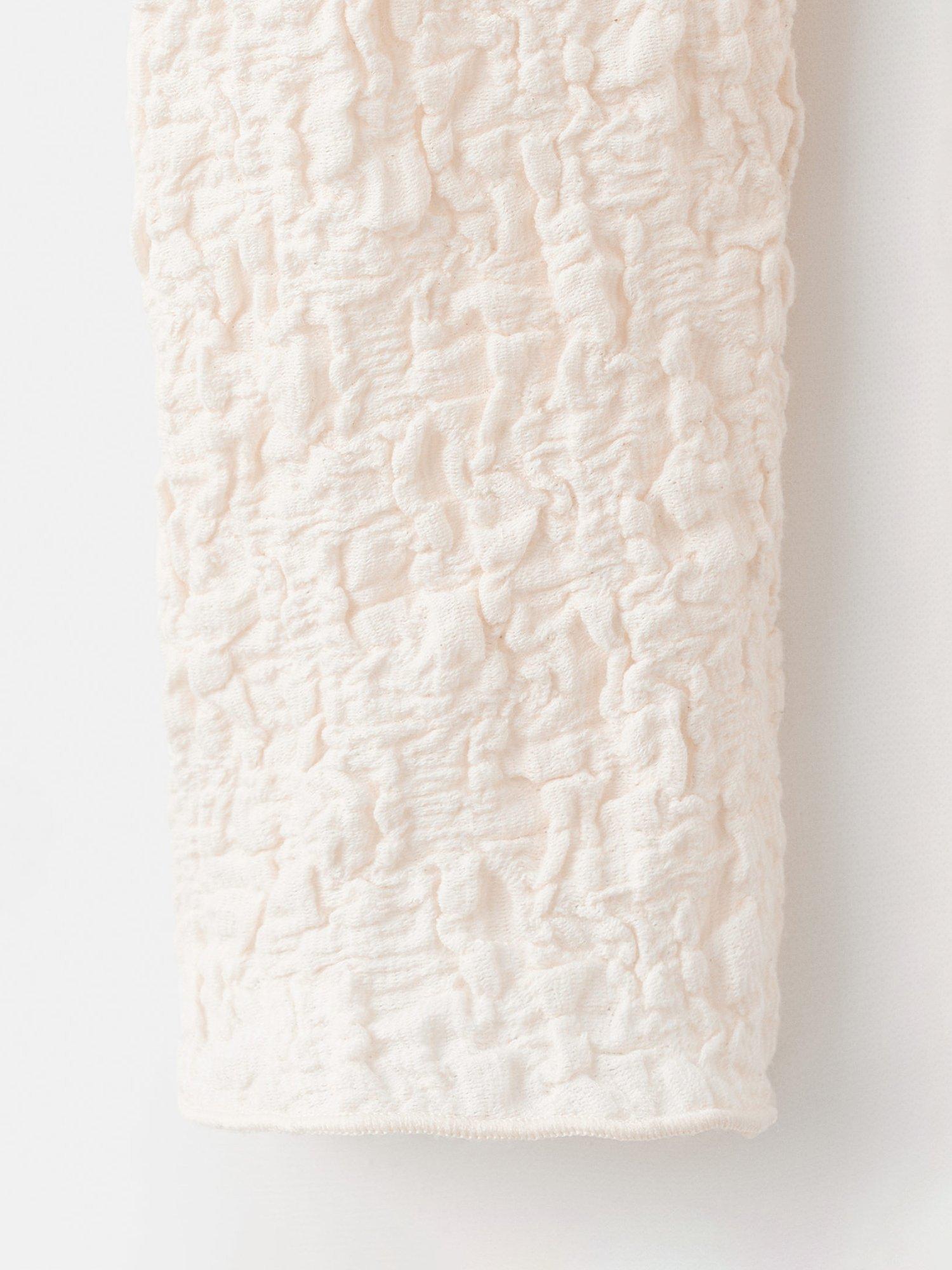 Product image 8 of 8, which shows Mango Sonia Textured Crepe Top, Natural White, XXS