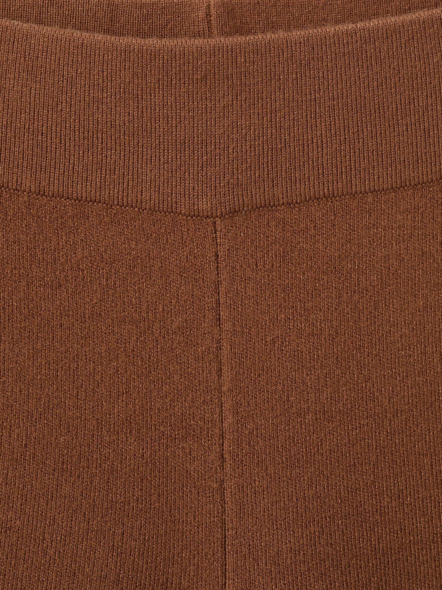 Product image 7 of 7, which shows Mango Berta Wide Leg Trousers, Dark Brown, L