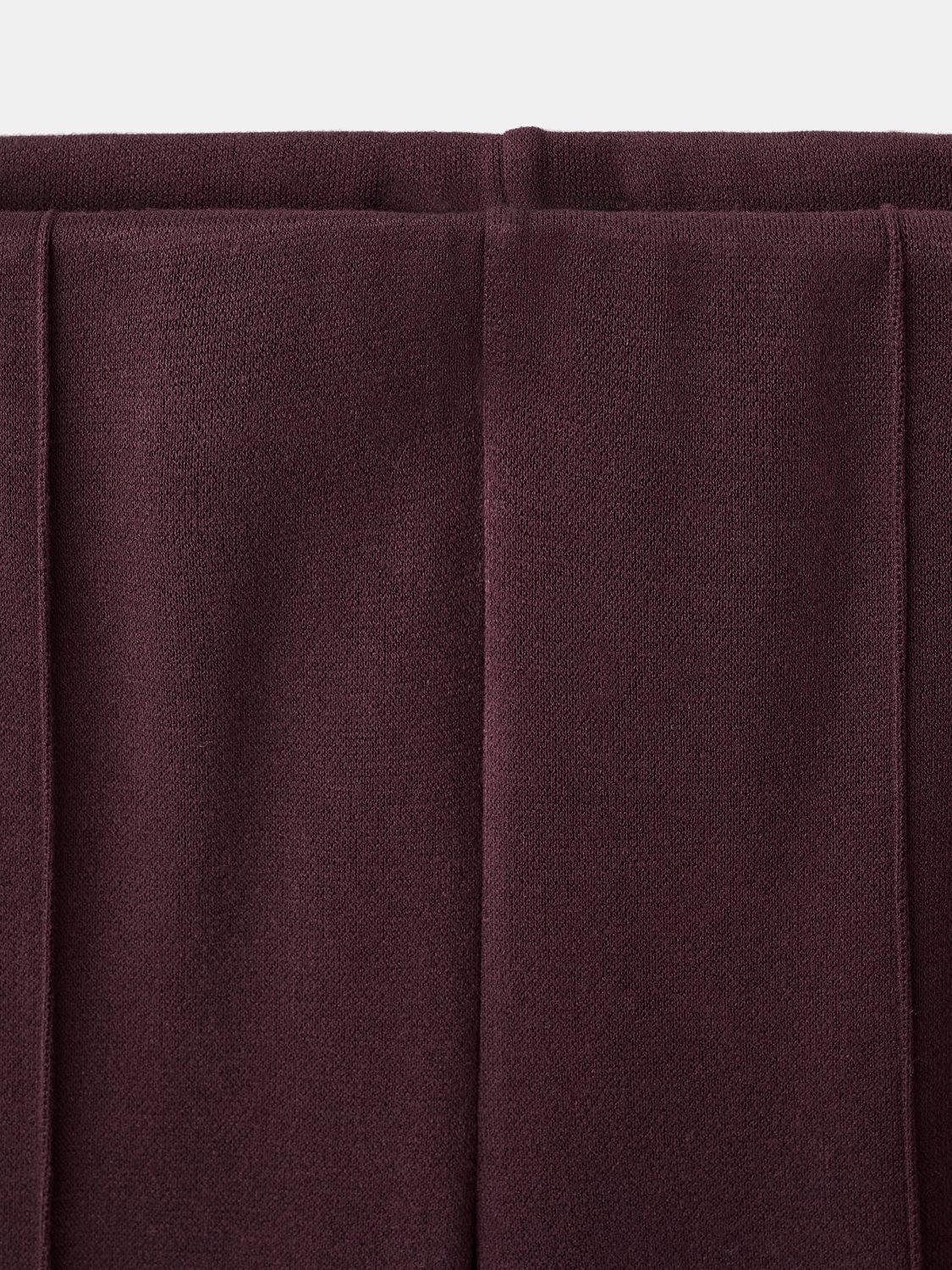 Product image 9 of 9, which shows Mango Lucca Tailored Trousers, Dark Red, XS
