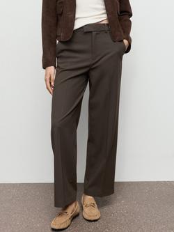 Mango Pau Tailored Trousers, Khaki, Khaki