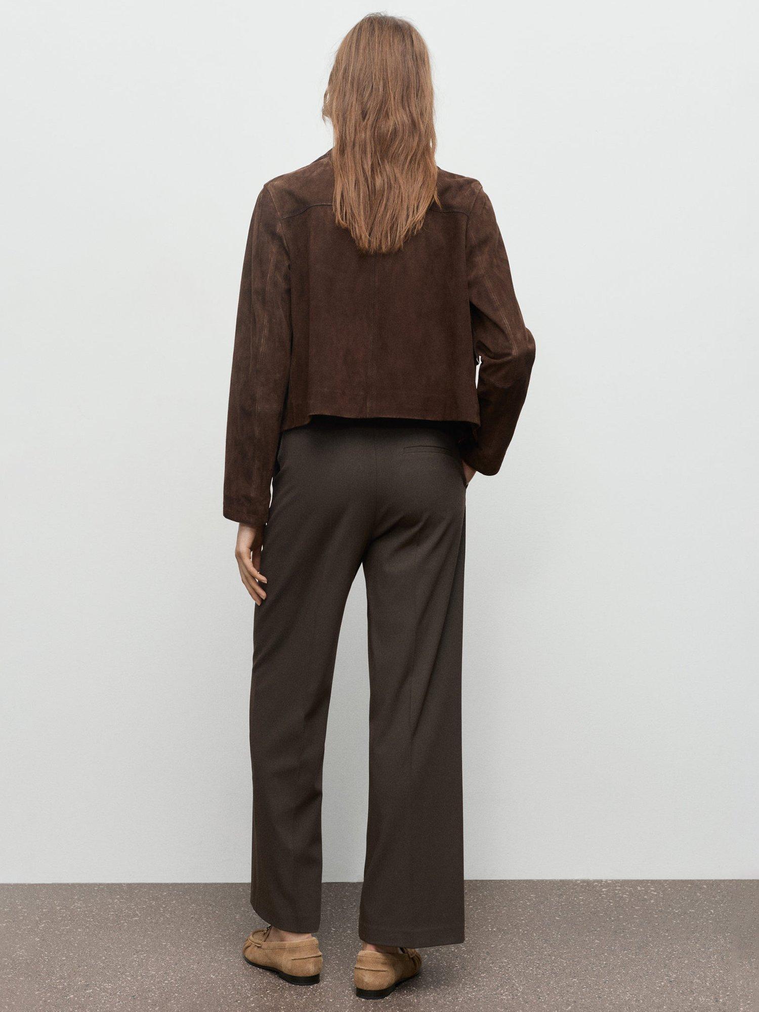 Product image 4 of 9, which shows Mango Pau Tailored Trousers, Khaki, 12