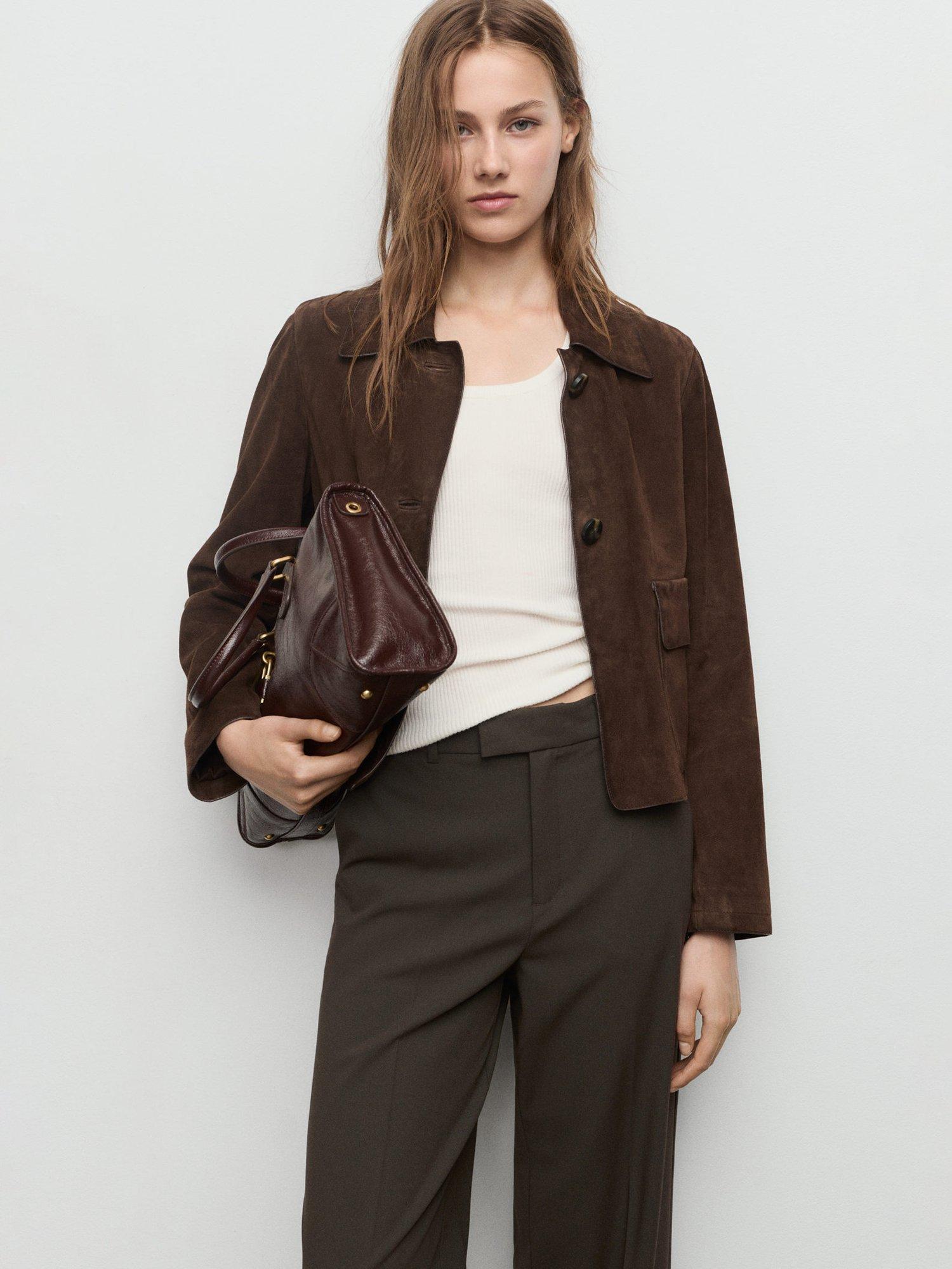 Product image 6 of 9, which shows Mango Pau Tailored Trousers, Khaki, 12