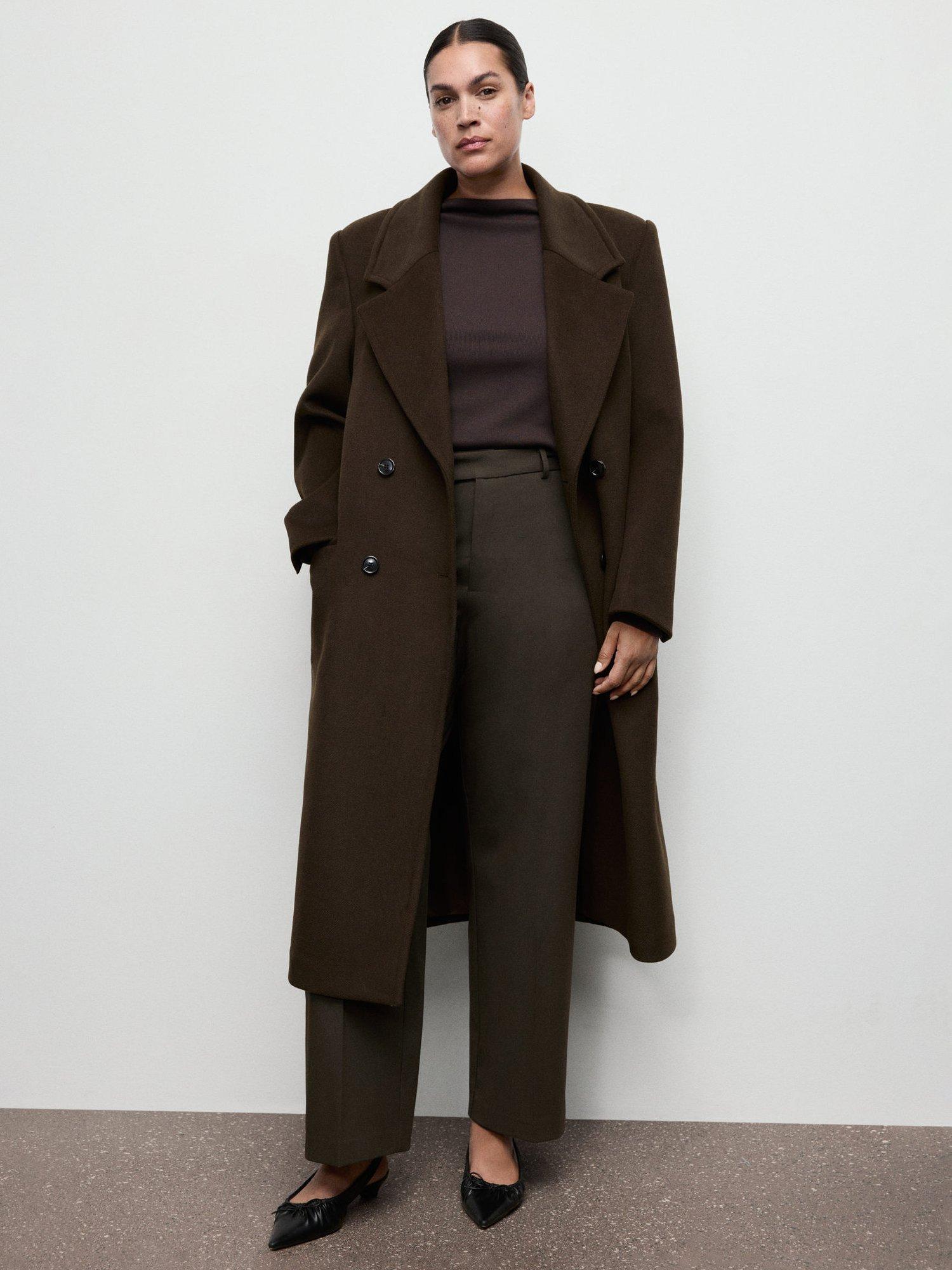 Product image 8 of 9, which shows Mango Pau Tailored Trousers, Khaki, 12