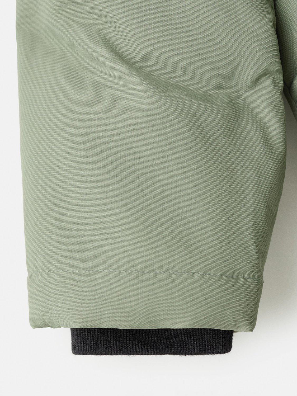 Product image 3 of 4, which shows Mango Kids' Tomas Quilted Parka Coat, Bright Green, 12-18 months