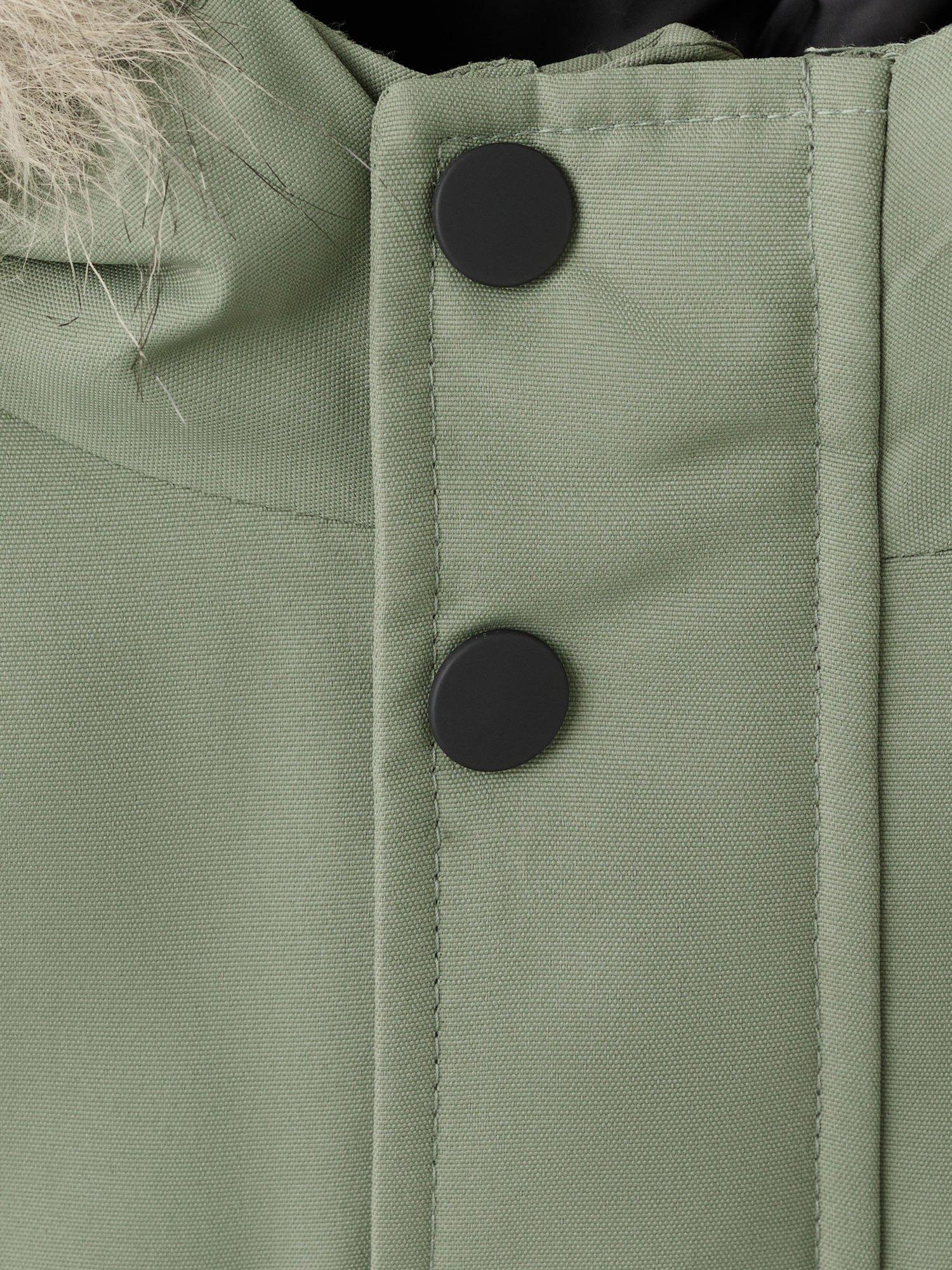 Product image 4 of 4, which shows Mango Kids' Tomas Quilted Parka Coat, Bright Green, 12-18 months