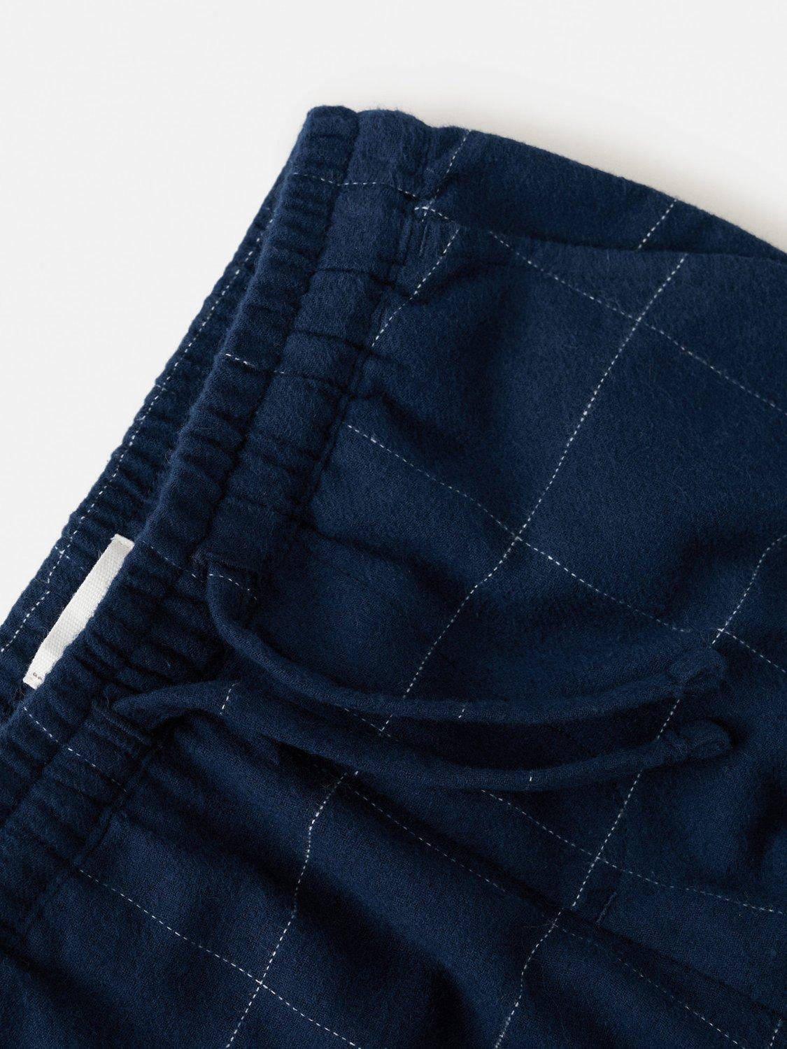 Product image 4 of 4, which shows Mango Kids' Cotton Blend Long Sleeved Pyjama Set, Navy, 12-18 months