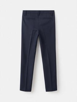 Mango Kids' Ceremony Trousers, Navy - view 2, Navy