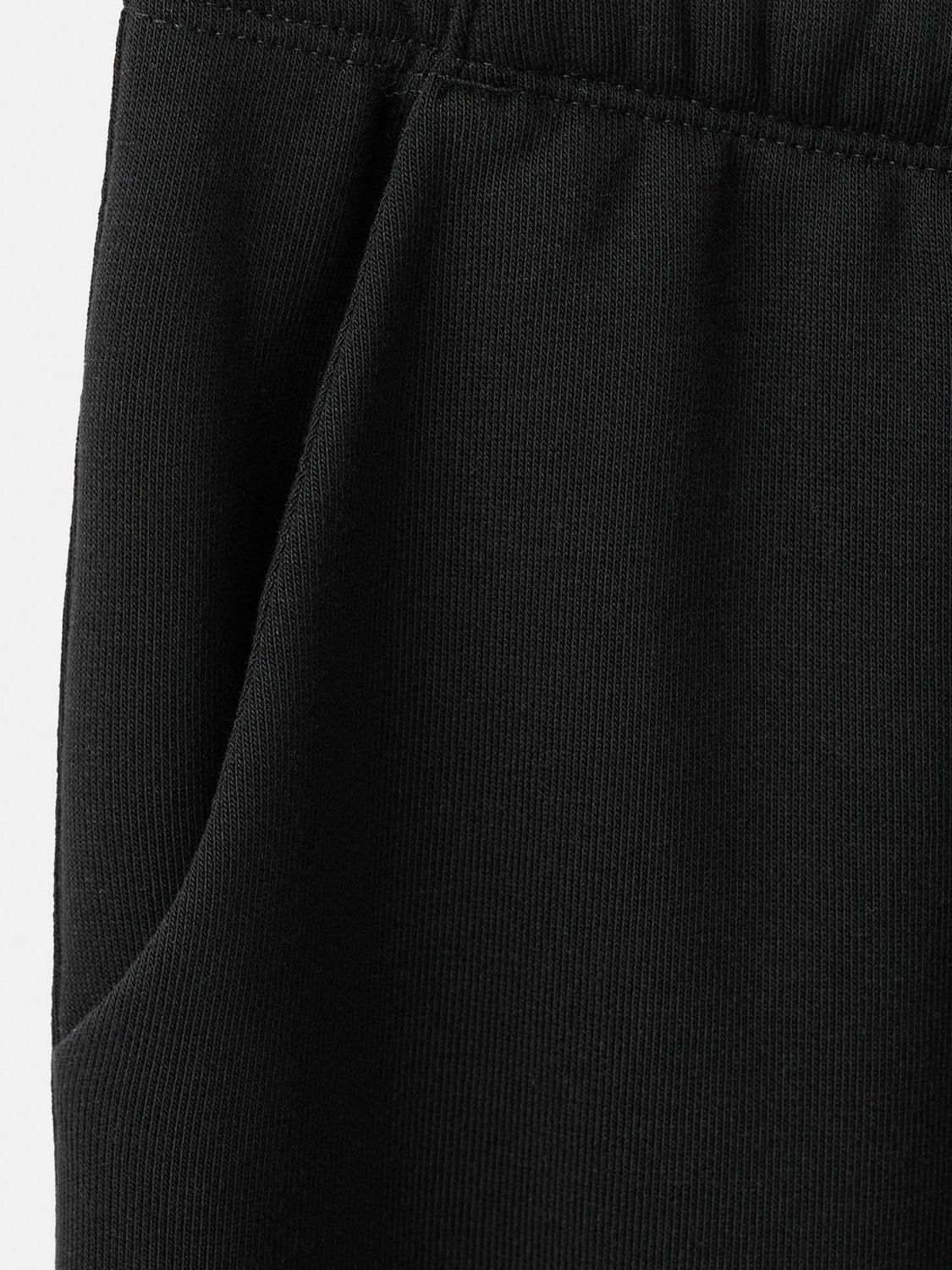 Product image 3 of 4, which shows Mango Kids' Warmcar Cotton Blend Cargo Joggers, Black, 9 years