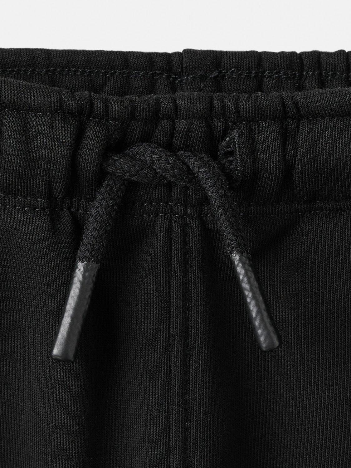 Product image 4 of 4, which shows Mango Kids' Warmcar Cotton Blend Cargo Joggers, Black, 9 years