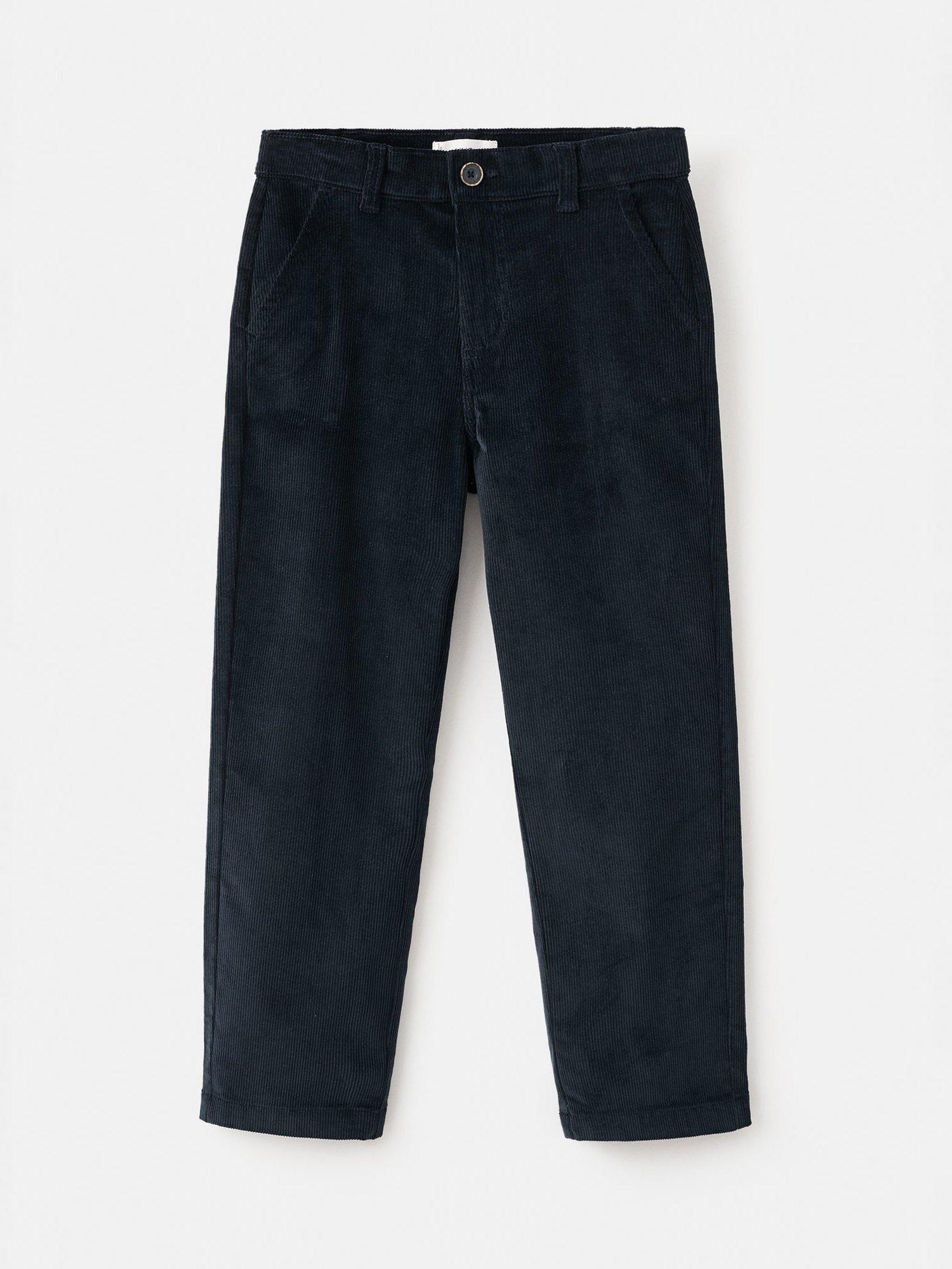 Product image 3 of 6, which shows Mango Kids' Gambia Cord Trousers, Navy, 9 years