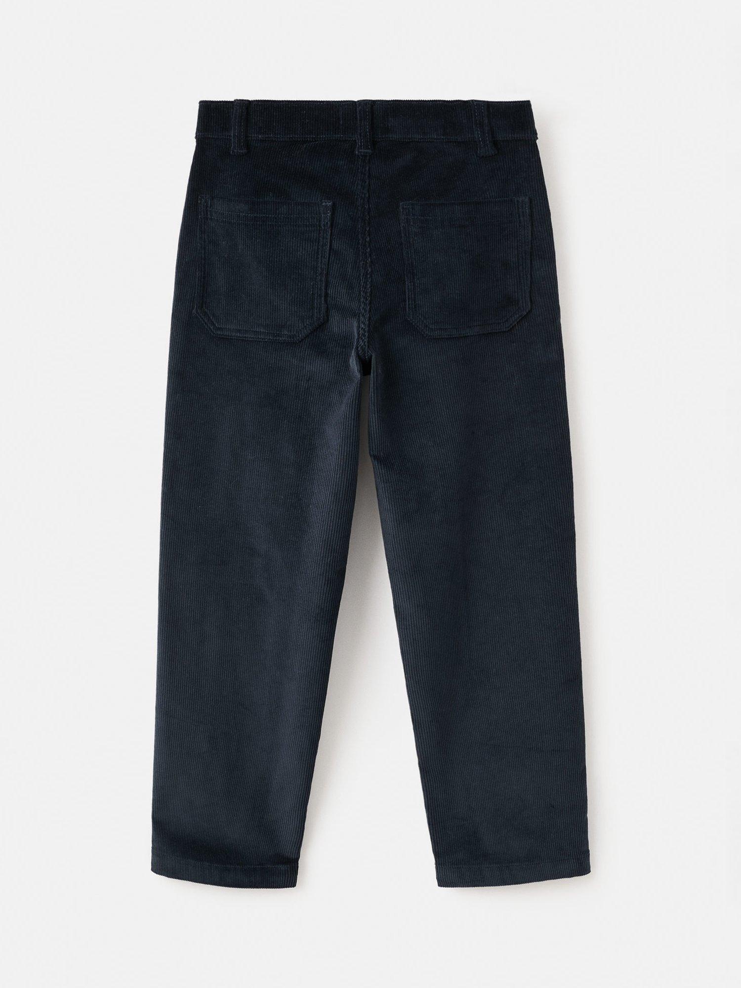 Product image 4 of 6, which shows Mango Kids' Gambia Cord Trousers, Navy, 9 years
