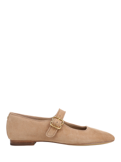 Sam Edelman Michaela Mary Jane Suede Ballerina Pumps, Cyprus Tan, Cyprus Tan