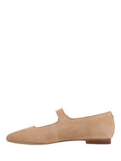 Sam Edelman Michaela Mary Jane Suede Ballerina Pumps, Cyprus Tan - view 2, Cyprus Tan