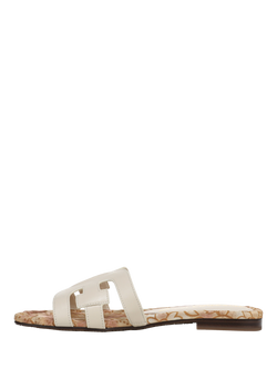 Sam Edelman Bay Leather Slider Sandals, Modern Ivory - view 2, Modern Ivory