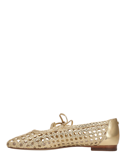 Sam Edelman Marcie Ballerina Pumps, Amber Gold - view 2, Amber Gold