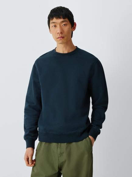 Colorful Standard Classic Organic Cotton Crew Neck Jumper, Navy Blue