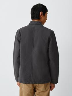 Colorful Standard Organic Cotton Workwear Jacket - view 2, Lava Grey