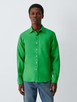 Colorful Standard Regular Fit Linen Shirt, Kelly Green