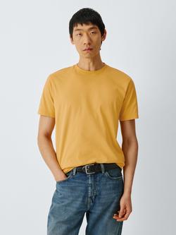 Colorful Standard Regular Fit Short Sleeve Cotton T-Shirt, Burnt Yellow
