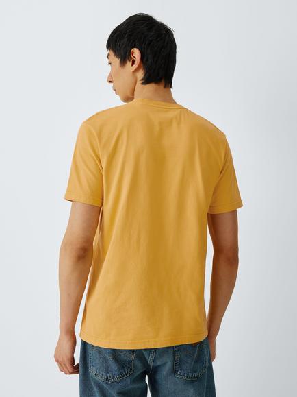 Colorful Standard Regular Fit Short Sleeve Cotton T-Shirt - view 2, Burnt Yellow