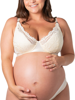 Hotmilk Warrior Plunge 2.0 Nursing Bra - view 2, Ivory