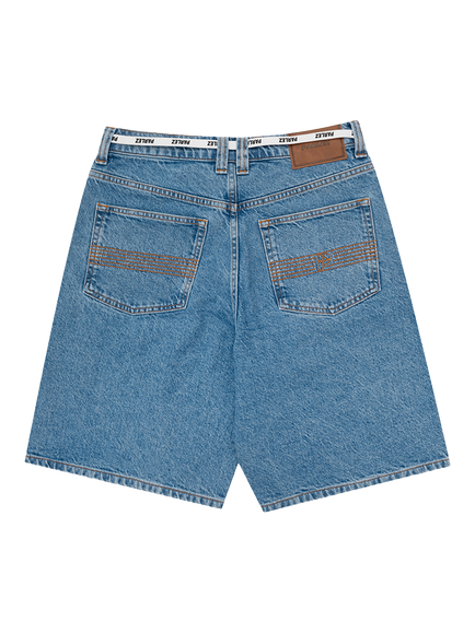 Parlez Serge Denim Shorts, Light Indigo Wash - view 2, Light Indigo Wash