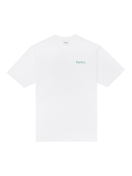 Parlez Astor Crew Neck Cotton T-Shirt, White, White