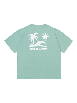 Parlez Cape Crew Neck Graphic Print Cotton T-Shirt, Mineral - view 2, Mineral