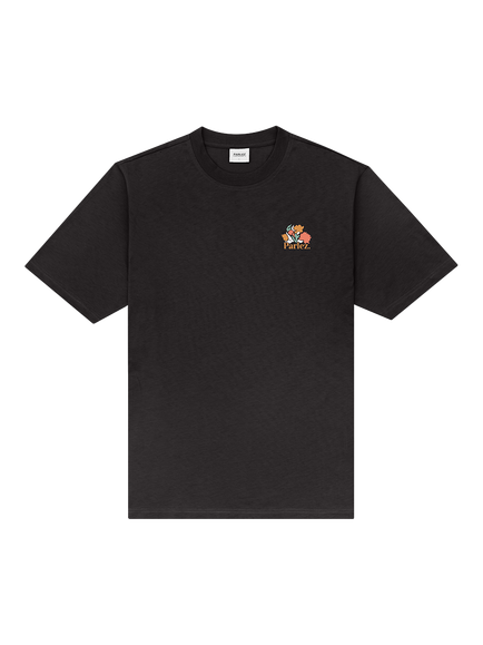 Parlez Eldora Crew Neck Cotton T-Shirt, Black, Black