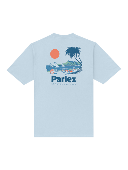 Parlez Willford Crew Neck Cotton T-Shirt, Cloud - view 2, Cloud