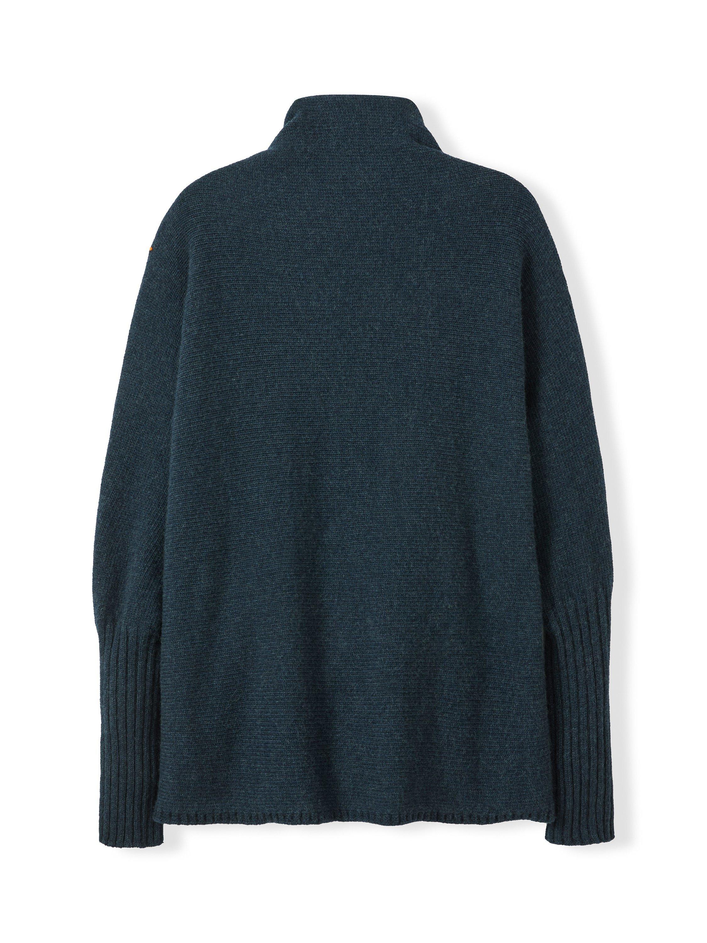 Product image 5 of 5, which shows Celtic & Co. Open Neck Pure Wool Cardigan, Slate, XS