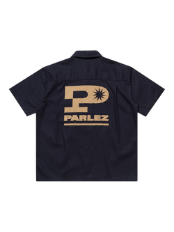 Parlez Jack Cotton Regular Fit Logo Detail Shirt, Midnight - view 2, Midnight