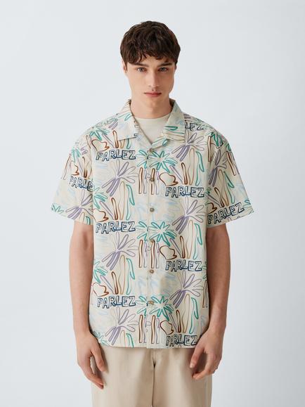 Parlez Cove Cotton Regular Fit Tropical Print Shirt, Beach, Beach
