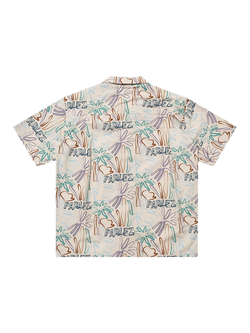 Parlez Cove Cotton Regular Fit Tropical Print Shirt, Beach - view 2, Beach