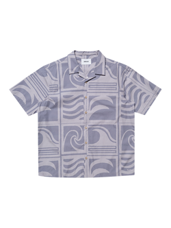Parlez Huntingdon Cotton Regular Fit Print Shirt, Purple Haze, Purple Haze