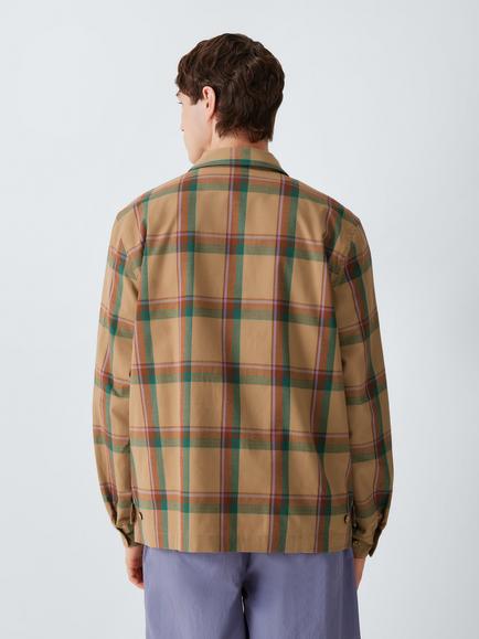 Parlez Portland Cotton Regular Fit Check Tartan Shirt, Hops - view 2, Hops