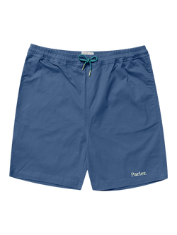 Parlez Arc Cotton Shorts, Lagoon, Lagoon